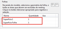 O exemplo a seguir, registrando os itens abaixo como folhas, demonstra a diferença entre a nova opção Adicionar como folhas organizadas e a opção antiga Adicionar Folha: Adicionar Folha (PowerShape