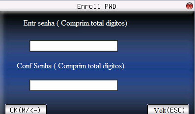 Pressione dedo de acordo com a solicitação do dispositivo. Pressione o dedo três vezes de forma adequada.