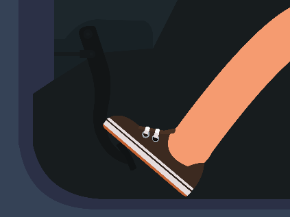 Utilize calçados que fiquem bem fixos aos seus pés, para que você possa acionar os pedais rapidamente e com segurança; Coloque o cinto de segurança, de maneira que ele se ajuste firmemente ao seu