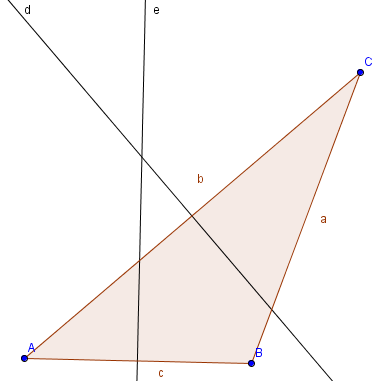 Ative a ferramenta CIRCULO DADOS CENTRO E UM DE SEUA PONTOS, clique no ponto Incentro e posteriormente no ponto D. Uma circunferência h será criada. 4.2.