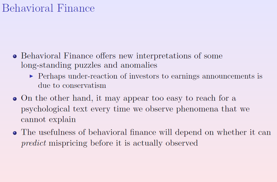 Precursores das Finanças Comportamentais Amos Tversky and Daniel Kahneman publicaram dois