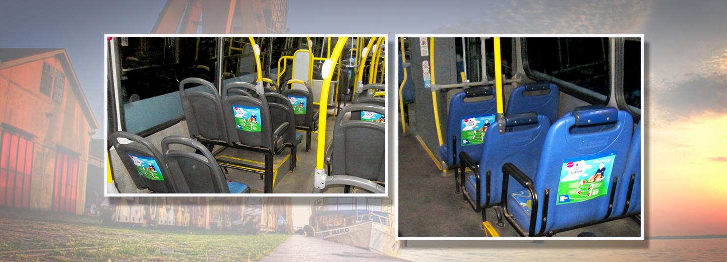 BusSeat O BusSeat é um produto exclusivo da Exibe Mídia para Porto Alegre e Região Metropolitana, como o anúncio fica exposto bem na frente dos passageiros por no mínimo de 1 hora não tem com não ser