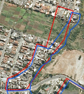 correspondente. Figura 7 Fonte: Elaboração da autora, a partir da dos dados dos Censos 2000 e 2010/IBGE, com ortofoto 2010.