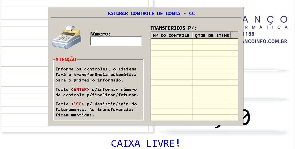 19 Tela Controle de Contas no inicio (pdv.ini) Implementado a variável Restaurante=True.