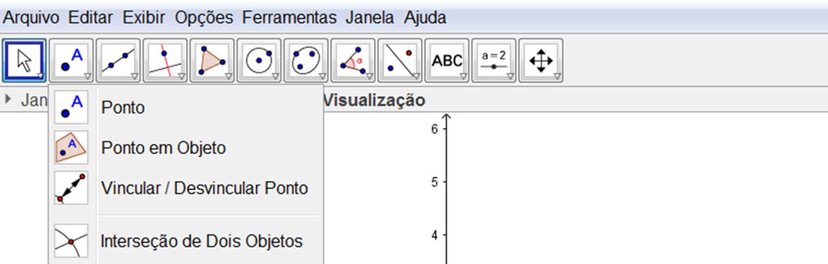 Figura1- Barra de menu do aplicativo Figura2- Barra de menu do aplicativo Utilizando o primeiro ícone Mover, Selecionamos