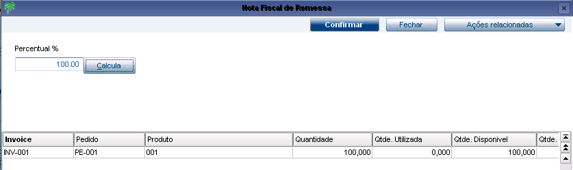 Pag. 12 5. Em seguida, clique no botão OK para gravar. NOTA FILHA Somente poderá incluir uma Nota Filha, se já existir uma nota mãe gerada para o processo.