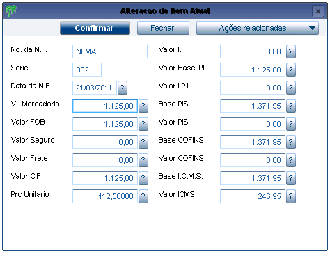 Pag. 14 Recebimento de Im