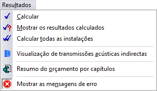 Manual do Utilizador 19 2.8. Resultados Fig. 2.17 Calcular Permite efectuar o cálculo da obra. Mostrar os resultados calculados Permite mostrar os resultados do último cálculo realizado.