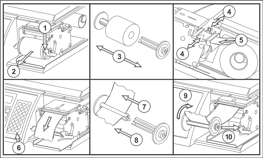A mobilidade da impressora é travada pelo encaixe da trava esquerda do liner no orifício existente no chassi da 4 Due (lado esquerdo da impressora). 2. Retire a bobina e o rebobinador do liner. 3.