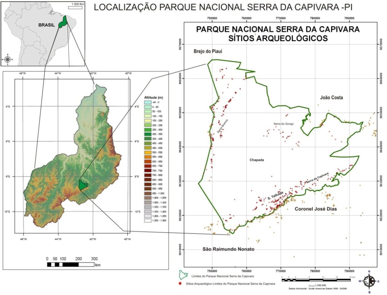 17 Figura 1: Localização do Parque Nacional Serra da Capivara, PI. Fonte: Adaptação CPRM e FUMDHAM, 2011.