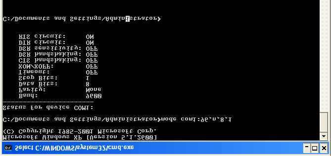 C o m a n d o s ú t e i s Para testar se a impressora está instalada realmente na máquina, mande um teste via MSDOS pelo caminho : INICIAR EXECUTAR Digite CMD(WinXp ou 2k) ou COMMAND(Win98 ou Me).