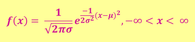 DISTRIBUIÇÃO DE PROBABILIDADE NORMAL A equação matemática para a distribuição de