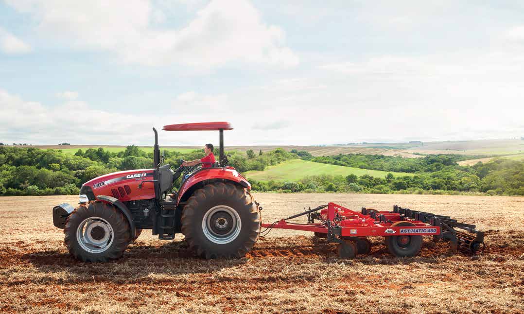 OPÇÕES DE TRANSMISSÃO. Os novos tratores Farmall contam com transmissões robustas e ótimo escalonamento de marchas.