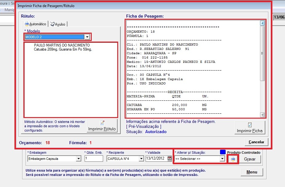 Ficha de Pesagem/Rótulo (pt.