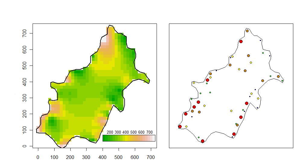 34 Figura 5 - Mapa de Kernel de densidade de ovos de Aedes aegypti em 50 ovitrampas alocadas no bairro de Bodocongó em um período de 12 meses, Campina Grande, Paraíba