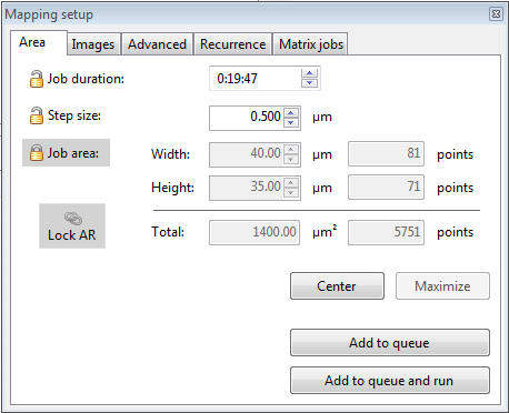 Após fazer isso para diferentes pontos de incidência fechar a janela EBSP analysis settings.