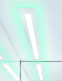 Opções Iluminação LD7 - LED - RGB Wallwasher Dimensões: Reflector: Filtro: Moldura luminosa: Lâmpada: HxLxP: 12 x 132 x 1.