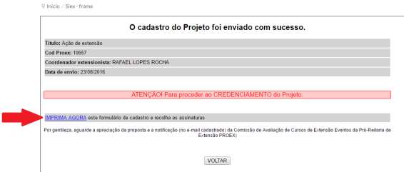 9. IMPRIMINDO DOCUMENTO PARA ASSINATURA: Chefe do Departamento/Disciplina ou Diretor Acadêmico 9.1.