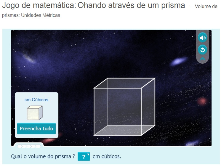 3 P e rgunt e : Então qual unidade nós deveríamos usar para calcular o volume? Por quê? Nós deveríamos usar centímetros cúbicos, porque estamos medindo um espaço tridimensional.