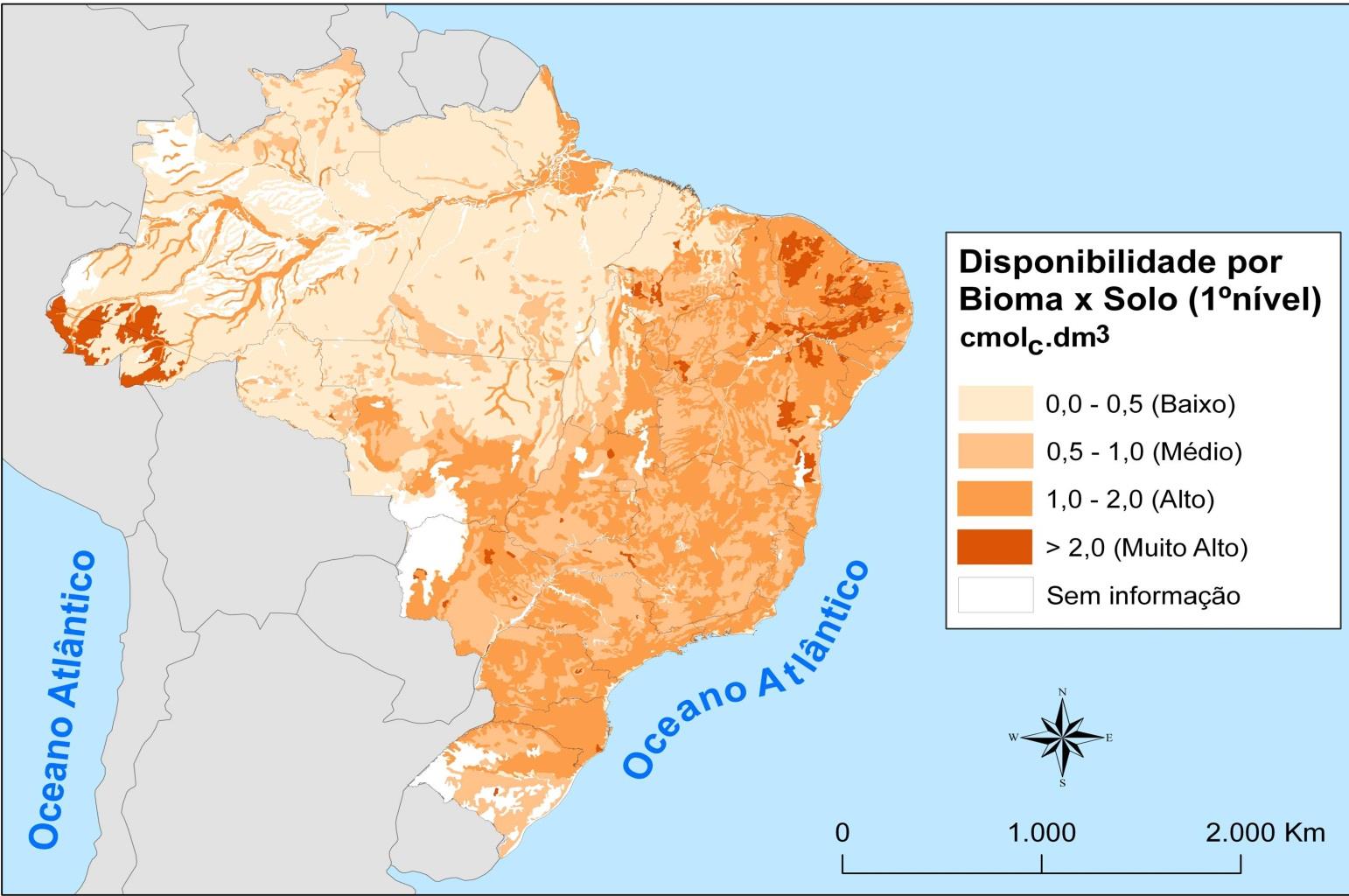 Mapeamento da disponibilidade