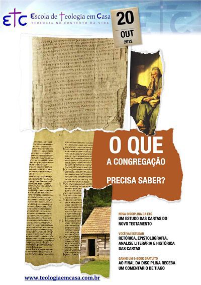 ETC Catálogo de disciplinas e estudos 2016 Álvaro C. Pestana HH04 Qual é o nosso pensamento? Um estudo sobre a história da igreja e a história das doutrinas cristãs.