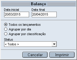 a opção Imprimir > Agenda do dia. b) Defina a fonte, tamanho e orientação para a impressão. c) Clique no botão Impressora para alterar a impressora que será usada na impressão. d) Clique em Imprimir.