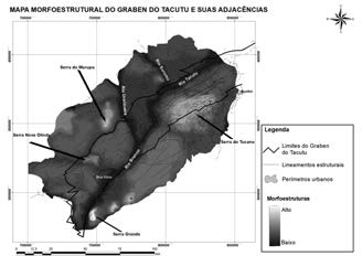 interrompida por uma superfície composta por uma crosta laterítica, inserida por FRANCO et al. (1975) na unidade morfoestrutural de relevo Pediplano Rio Branco Rio Negro.