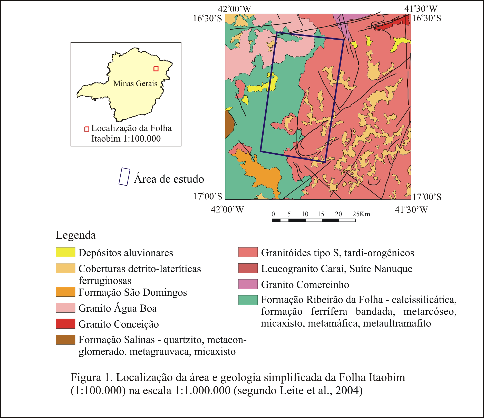 NE/SW), ou ainda discordantes, controlados por clivagens de fratura ou fraturas tardias (segundo ENE/subh, EW/subv e NW/subv). 2. Materiais e métodos 2.1.