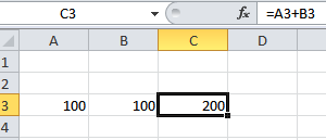 Para selecionar uma coluna inteira basta clicar na letra que identifica coluna: Para selecionar uma linha inteira basta clicar no número que identifica a linha: A UTILIZAÇÃO DE FÓRMULAS Inserindo