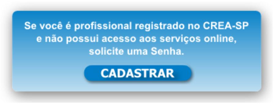 Caso o usuário seja funcionário da organização CREA, ele deverá escolher a opção Acesso a Funcionários e digitar o mesmo usuário e senha de rede que utiliza para logar na sua estação de trabalho.