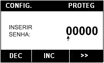 MODO CONFIGURAÇÕES Neste modo são feitas as configurações para medição, registro em memória, interface serial e também possibilita envio de comandos de análise preditiva.