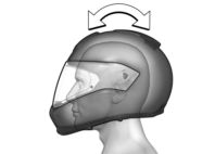 3 4 Utilizar z Capacete System 6 EVO Determinar o tamanho do capacete Só um capacete com o tamanho certo pode assegurar todo o seu efeito de protecção.