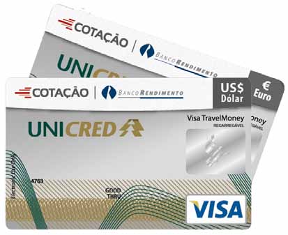 Cartão Travel Money Para você viajar com segurança, praticidade e comodidade.