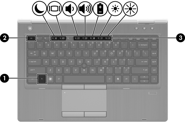 Utilizar o teclado Identificar as teclas de atalho NOTA: Consulte a ilustração que mais se assemelhe ao seu computador.