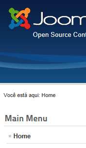 Obs: Neste exemplo de configuração do Menu, vamos utilizar o tema Beez_20 como tema padrão para o site. Então vamos editar o Main Menu.