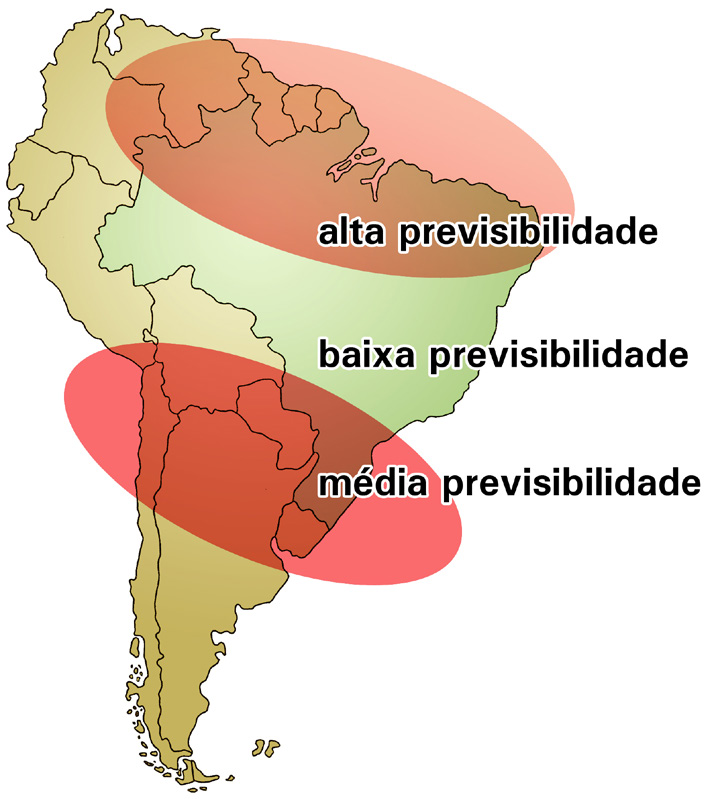 270 Licenciatura em Ciências USP/Univesp Módulo 2 A Figura 12.8 faz uma síntese da habilidade dos modelos numéricos de prever o clima na América do Sul.