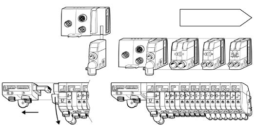 Índice Catálogo 1001-8 BR Informações técnicas s de comunicação para ilhas de válvulas com comunicação serial - Field Bus Montagem Os módulos de comunicação para ilhas de válvulas, com comunicação