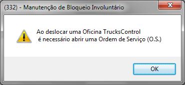 Blquei Invluntári (Ordem de Serviç Scrr Emergencial) Manutençã de Blquei Invluntári: Fi alterada a frma de vincular e a peraçã de uma rdem de serviç vinculada a um blquei invluntári; Uma vez