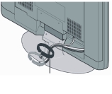 Utilizar o suporte Esta TV vem equipada com um apoio de mesa já colocado Este apoio pode servir para ajustar a direcção do ecrã de TV 5º acima, 10º abaixo e 20º para a esquerda ou para a direita.