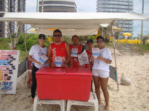 Praia da Barra da Tijuca: Na Barra da Tijuca, a coordenação ficou com a Renata Monteiro, da Associação dos barraqueiros da Praia S.