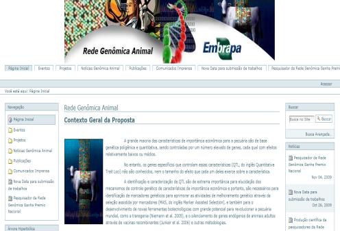 Rede Genômica Animnal http://www.