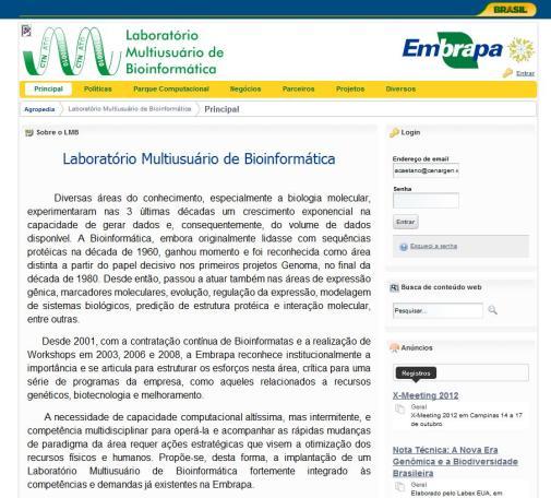 Laboratório Multiusuário de Bioninformática