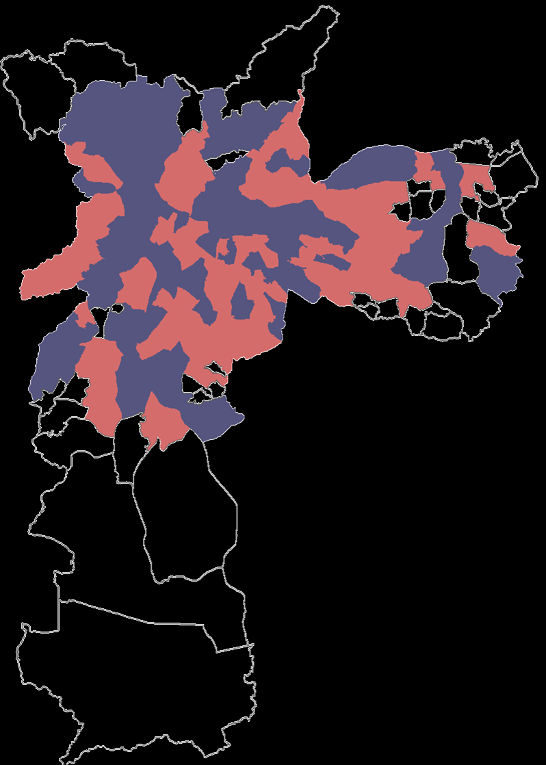 São Paulo Cidade Tiradentes Artur Alvim Grajaú Cidade A. E. Carvalho Capão Redondo 2.999 3.882 4.000 4.110 4.