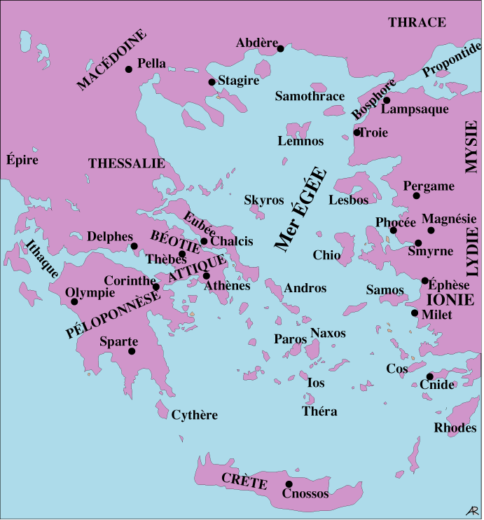 Carta da Grécia Stagire na Macedônia 384