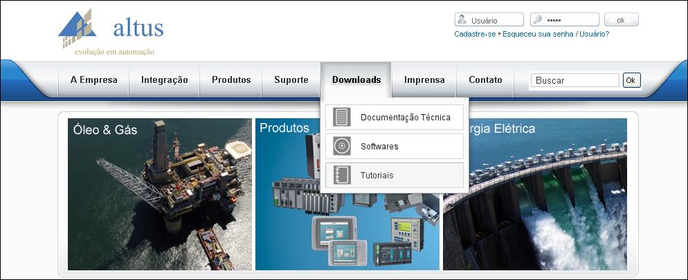 No site da Altus você encontra vários tutoriais que auxiliam na implementação de aplicações