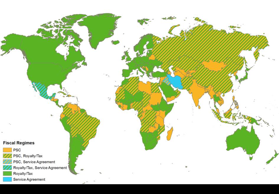 2.3. O Contrato de Concessão e de Partilha da Produção no Mundo Na análise sobre a seleção do regime contratual mais apropriado para regular as atividades de E&P de petróleo e gás natural, a