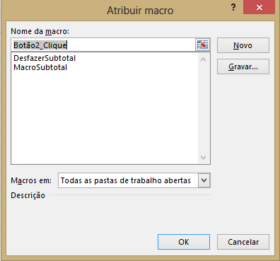 Inserindo Botão Na Guia Desenvolvedor, clique em Inserir. Algumas opções de botão irão aparecer para visualização.