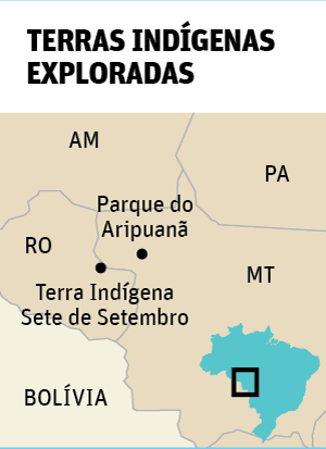 As áreas indígenas na divisa entre Mato Grosso e Rondônia são as últimas grandes florestas dessa região amazônica.