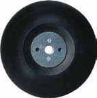 Discos de fibra Suporte Suporte para discos ST 358 Suporte flexível para discos de fibra Suporte para discos de diâmetro Rosca/ pino Velocidade máxima de trabalho R.p.m. 115 M 14 80 m/s 13.