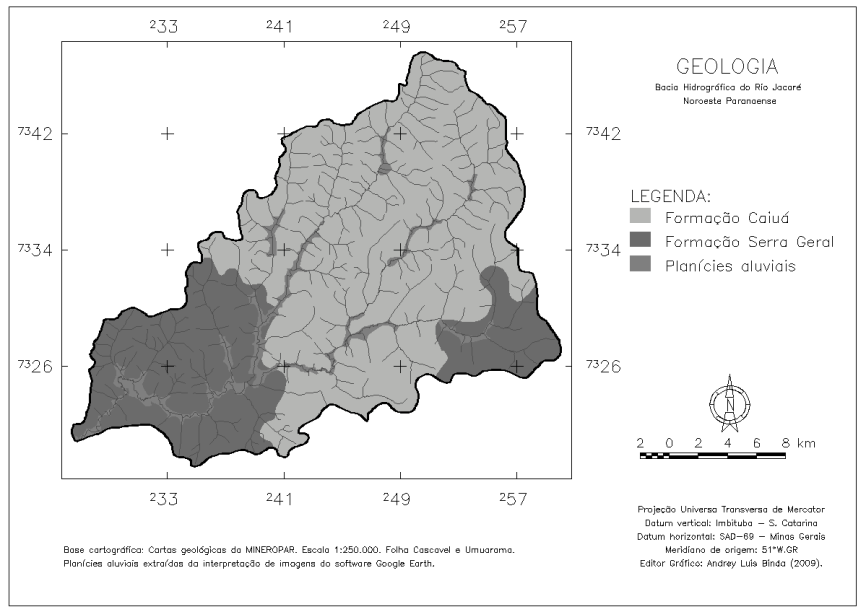 Figura 3: Características geológicas da BHRJ.